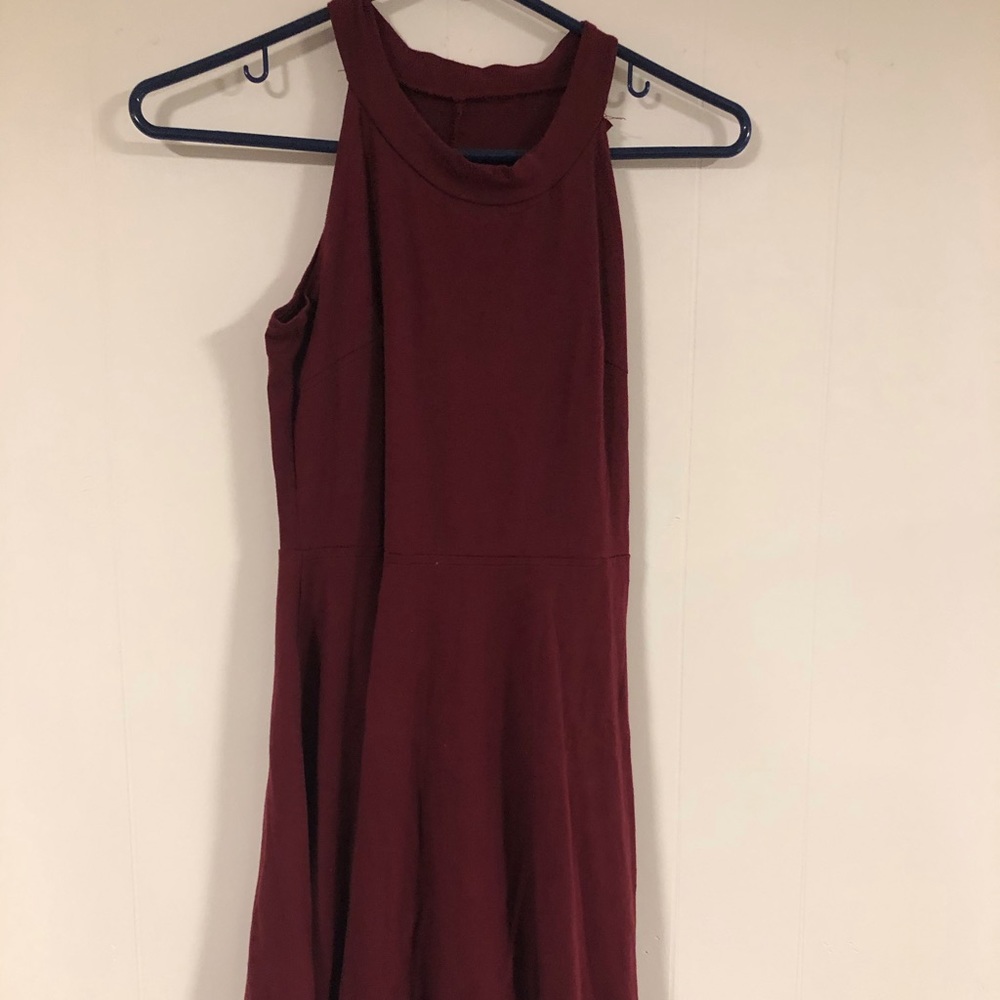 Halter neck mini dress